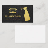 Details wasstraat | Schoonmaakservice Gold Busines Visitekaartje (Voorkant / Achterkant)