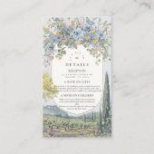 Details wijngaard Wildflower Informatiekaartje (Voorkant)