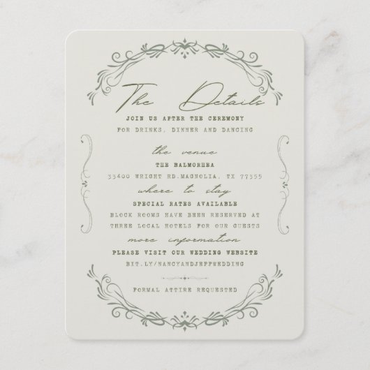 Detailskaart Informatiekaartje (Voorkant)