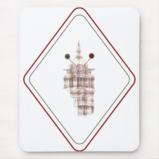 Detalhista Preto Catedral e Vespa Nostálgica Muismat (Voorkant)