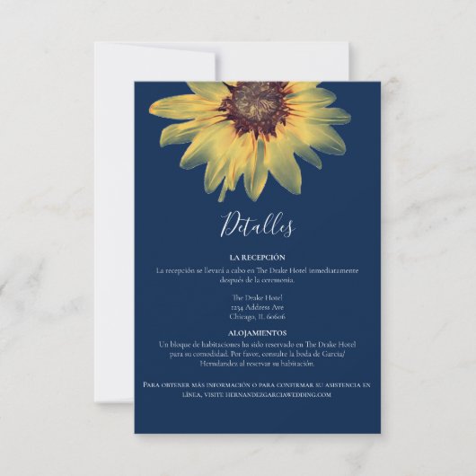 Detalles Rústicos de Girasol Tarjeta de Cerramient Kaart (Voorkant)