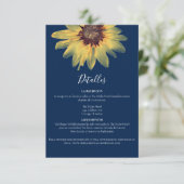 Detalles Rústicos de Girasol Tarjeta de Cerramient Kaart (Staand voorkant)