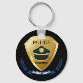 Detectie politie, nationale politieweek 2023 sleutelhanger