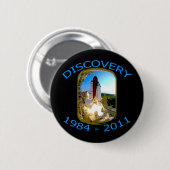 Detectie van Space Shuttle Start Ronde Button 5,7 Cm (Voorkant /achterkant)