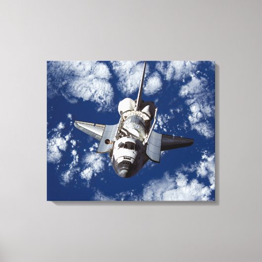 Detectie van spatie-shuttle in ruimte canvas afdruk (Voorkant)