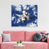 Detectie van spatie-shuttle in ruimte canvas afdruk (Insitu (Woonkamer))