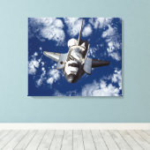 Detectie van spatie-shuttle in ruimte canvas afdruk (Insitu (Houten vloer))