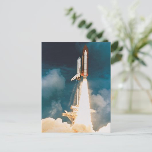 Detectiebast bij Space Shuttle uitgeschakeld Briefkaart (Staand voorkant)