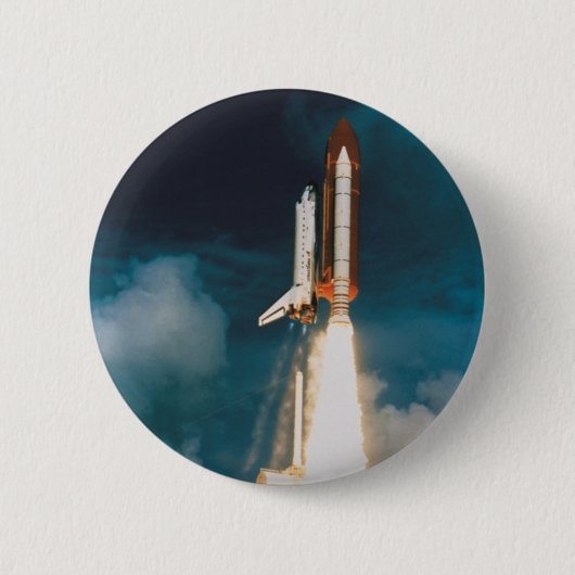 Detectiebast bij Space Shuttle uitgeschakeld Ronde Button 5,7 Cm (Voorkant)