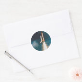Detectiebast bij Space Shuttle uitgeschakeld Ronde Sticker (Envelop)