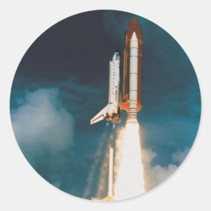 Detectiebast bij Space Shuttle uitgeschakeld Ronde Sticker