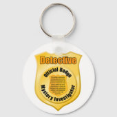 Detective Badge Sleutelhanger (Voorkant)