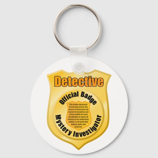 Detective Badge Sleutelhanger (Voorkant)