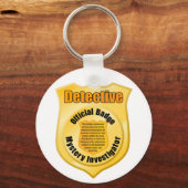 Detective Badge Sleutelhanger (Voorkant)