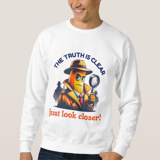 Detective Banana met Vergrootglas Trui (Voorkant)