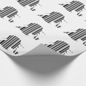 DETECTIVE BAR CODE Pijp Roken Barcode Patroon Cadeaupapier (Hoek)