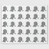 DETECTIVE BAR CODE Pijp Roken Barcode Patroon Cadeaupapier (Vlak)