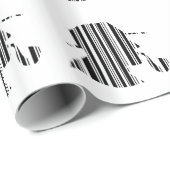DETECTIVE BAR CODE Pijp Roken Barcode Patroon Cadeaupapier (Rol Hoek)