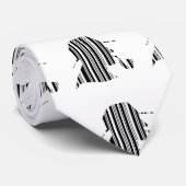 DETECTIVE BAR CODE Pijp Roken Barcode Patroon Stropdas (Opgerold)