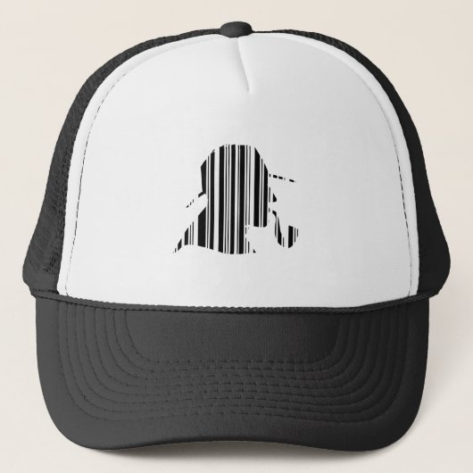 DETECTIVE BAR CODE Pijp Roken Barcode Patroon Trucker Pet (Voorkant)