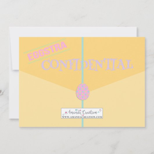 Detective Bunny Easter Egg Hunt Uitnodiging (Achterkant)