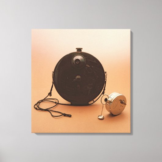 Detective camera's canvas afdruk (Voorkant)