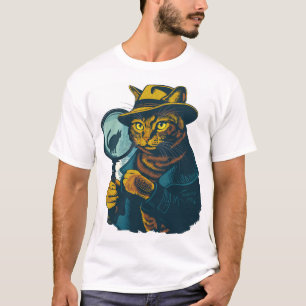 Detective Cat-mysterie T-shirt
