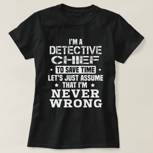 Detective Chief T-shirt (Design voorkant)