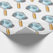 Detective Clues vinden vingervingerafdrukken Myste Cadeaupapier (Hoek)