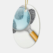 Detective Clues vinden vingervingerafdrukken Myste Keramisch Ornament (Links)