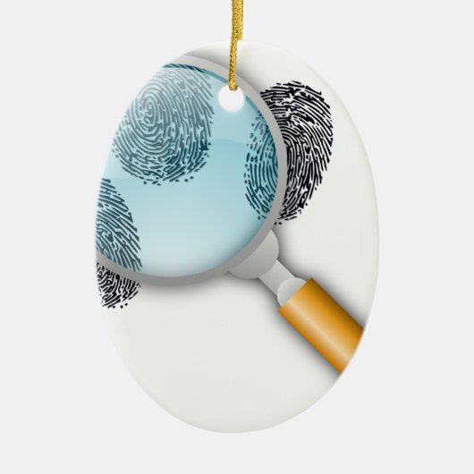 Detective Clues vinden vingervingerafdrukken Myste Keramisch Ornament (Voorkant)