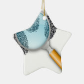 Detective Clues vinden vingervingerafdrukken Myste Keramisch Ornament (Rechts)