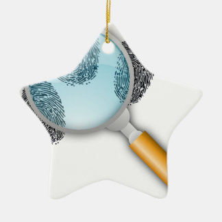 Detective Clues vinden vingervingerafdrukken Myste Keramisch Ornament