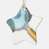 Detective Clues vinden vingervingerafdrukken Myste Keramisch Ornament (Links)