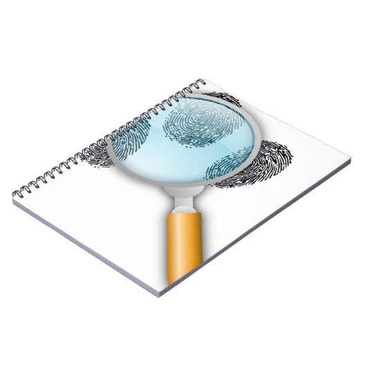Detective Clues vinden vingervingerafdrukken Myste Notitieboek (Linkerzijde)