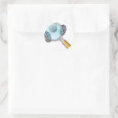 Detective Clues vinden vingervingerafdrukken Myste Ronde Sticker (Tas)