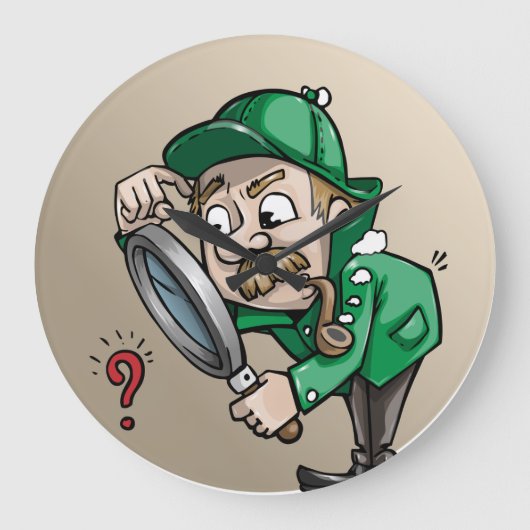 Detective Coat Pet Magnifier Glass Private Eye Arm Grote Klok (Voorkant)