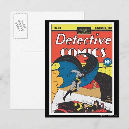 Detective Comics #33 Briefkaart (Voorkant / Achterkant)