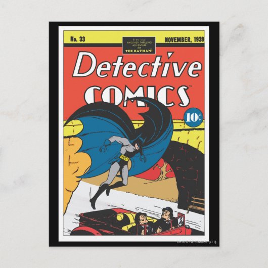 Detective Comics #33 Briefkaart (Voorkant)
