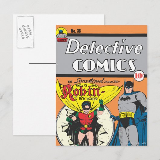 Detective Comics #38 Briefkaart (Voorkant / Achterkant)