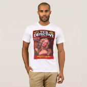 DETECTIVE Cool  Pulp Magazine Hoesje Art T-shirt (Voorkant volledig)