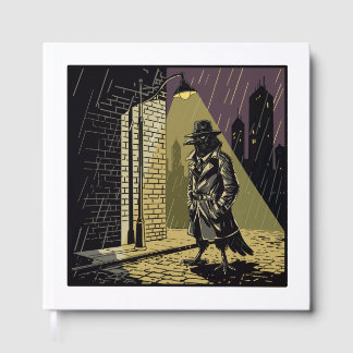 Detective Crow Comics Noir Style Guest Book Gastenboek
