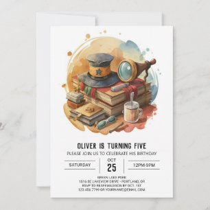 Detective Custom Printable Verjaardag Kaart