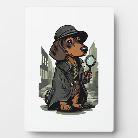 Detective Dachshund � Mystery Solving Dog Fotoplaat (voorkant)
