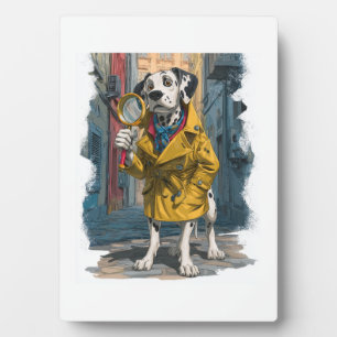 Detective Dalmatiër - Hond die Misdaden Oplos Fotoplaat