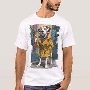 Detective Dalmatiër � Hond die Misdaden Oplos T-shirt