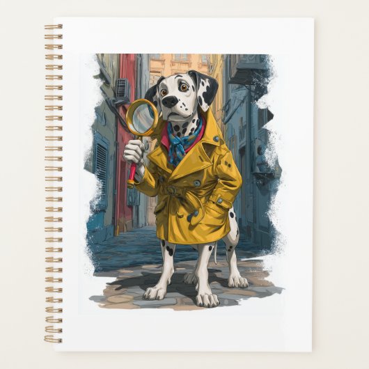 Detective Dalmatiër � Hond die Misdaden Oplost Planner (Voorkant)