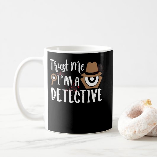 Detective Design Trust Me I'm a Detective Koffiemok (Met donut)