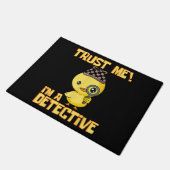 Detective Duck Design - Vertrouw me als rechercheu Deurmat (Schuin)