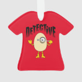 Detective Egghead Text Ornament (achterkant)